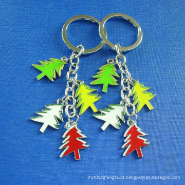 Árvores de Natal Keychain com anel chave (GZHY-KC-002)